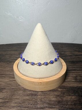 Blue Evil Eye Chain Bracelet - Women Jewelry